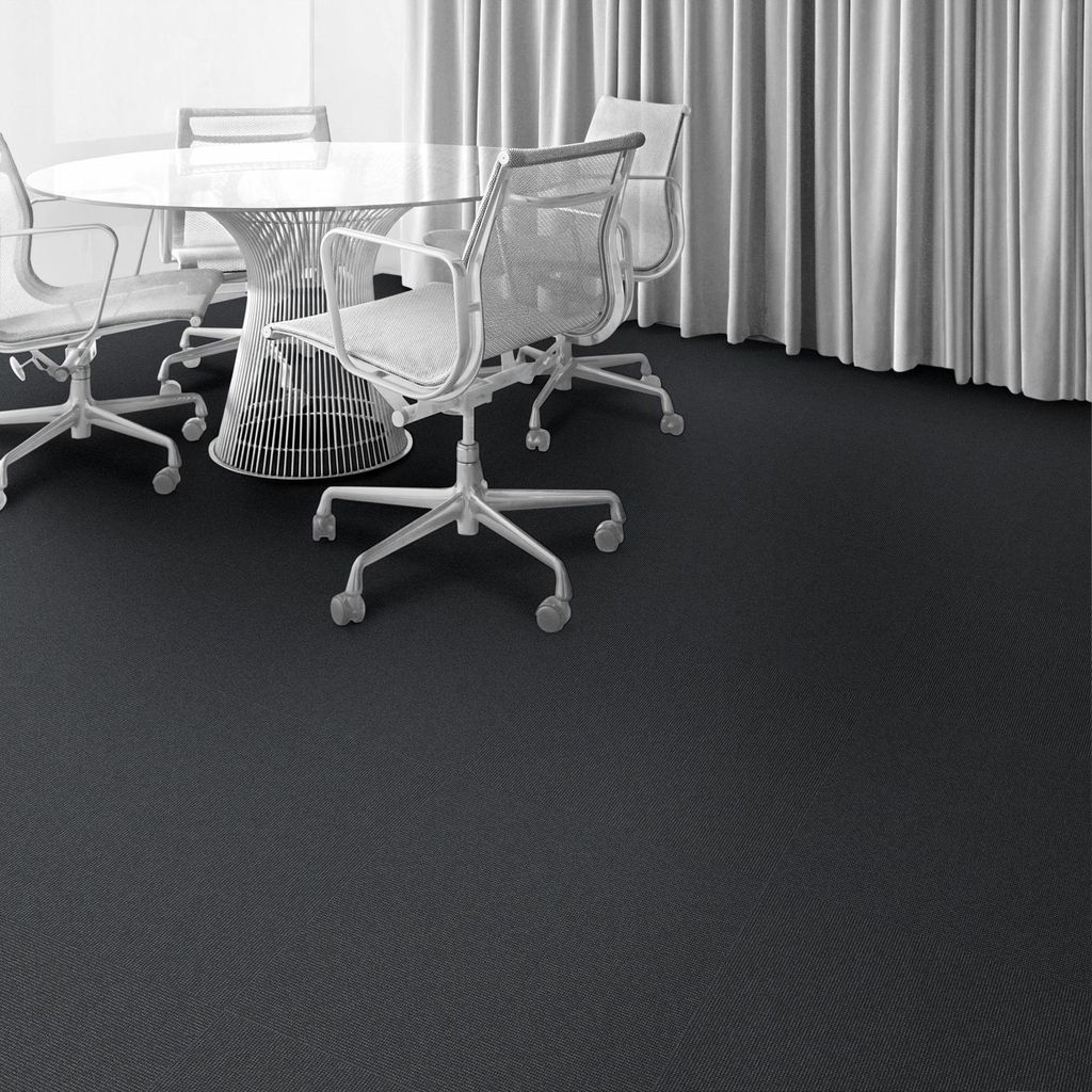 Black office shop carpet