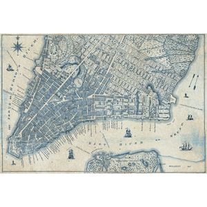 Fototapet Old Vintage City Map New York DD118892 A.S. Création Designwalls