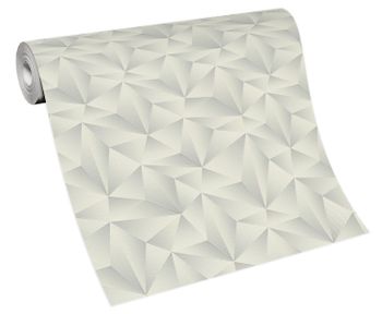 Geometrisk tapet ljusgrå