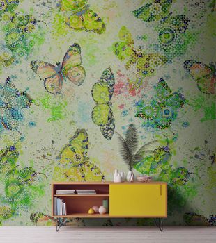 Fototapet mosaicButterf3 DD110271 Livingwalls Walls by Patel