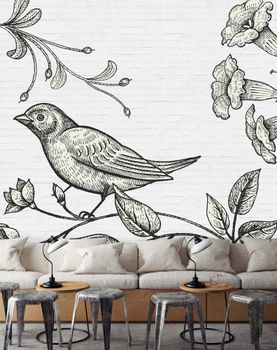 Fototapet birdy 3 DD110426 Livingwalls Walls by Patel