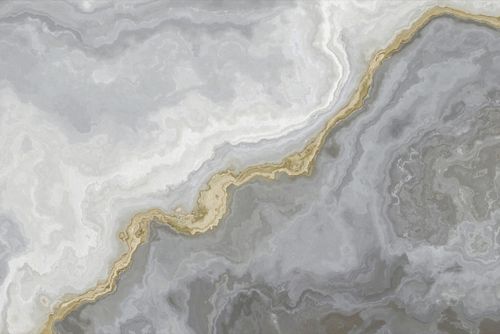 Fototapet marmor i guld och grått