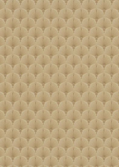 Non-woven tapet i guld med vintage-look